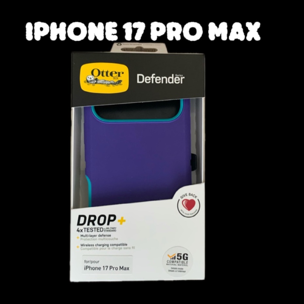 OtterBox Defender Case for iPhone 17 Pro Max - Blue and Black